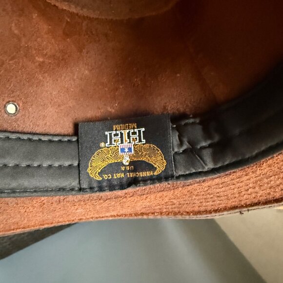 Henschel Hat Co. Brown Leather Fedora - Picture 7 of 7